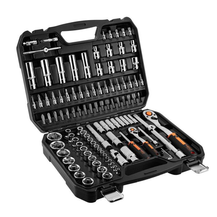 Set de chei 1 4 , 1 2 , 110 de piese, CrV