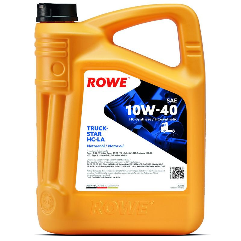 Ulei motor Rowe HighTec TruckStar HC-LA 10W40 5L