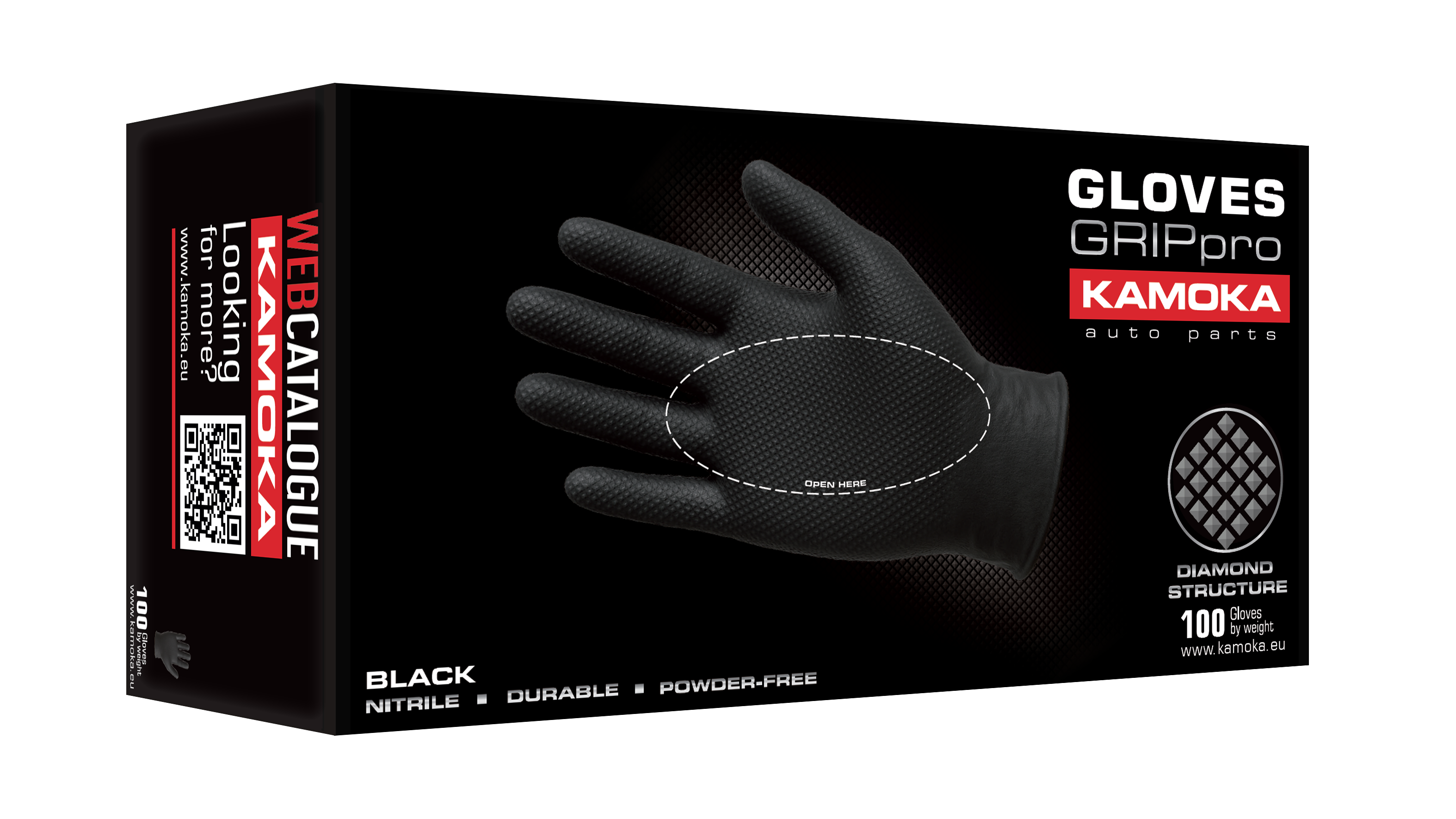 Manusi Nitril-EXTREME GRIP BLACK 100 PC (L)