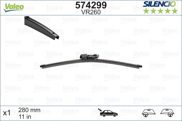 Stergator Valeo Silencio 28 cm