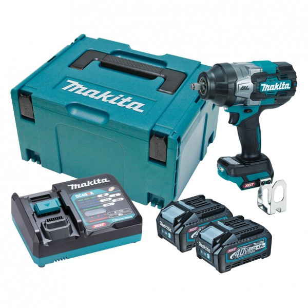 Masina de insurubat cu impact cu 2 acumulatori, Li-Ion, 40 V, 4 Ah, patrat 1 2 inch, 1700 Nm, M12-M36, valiza speciala