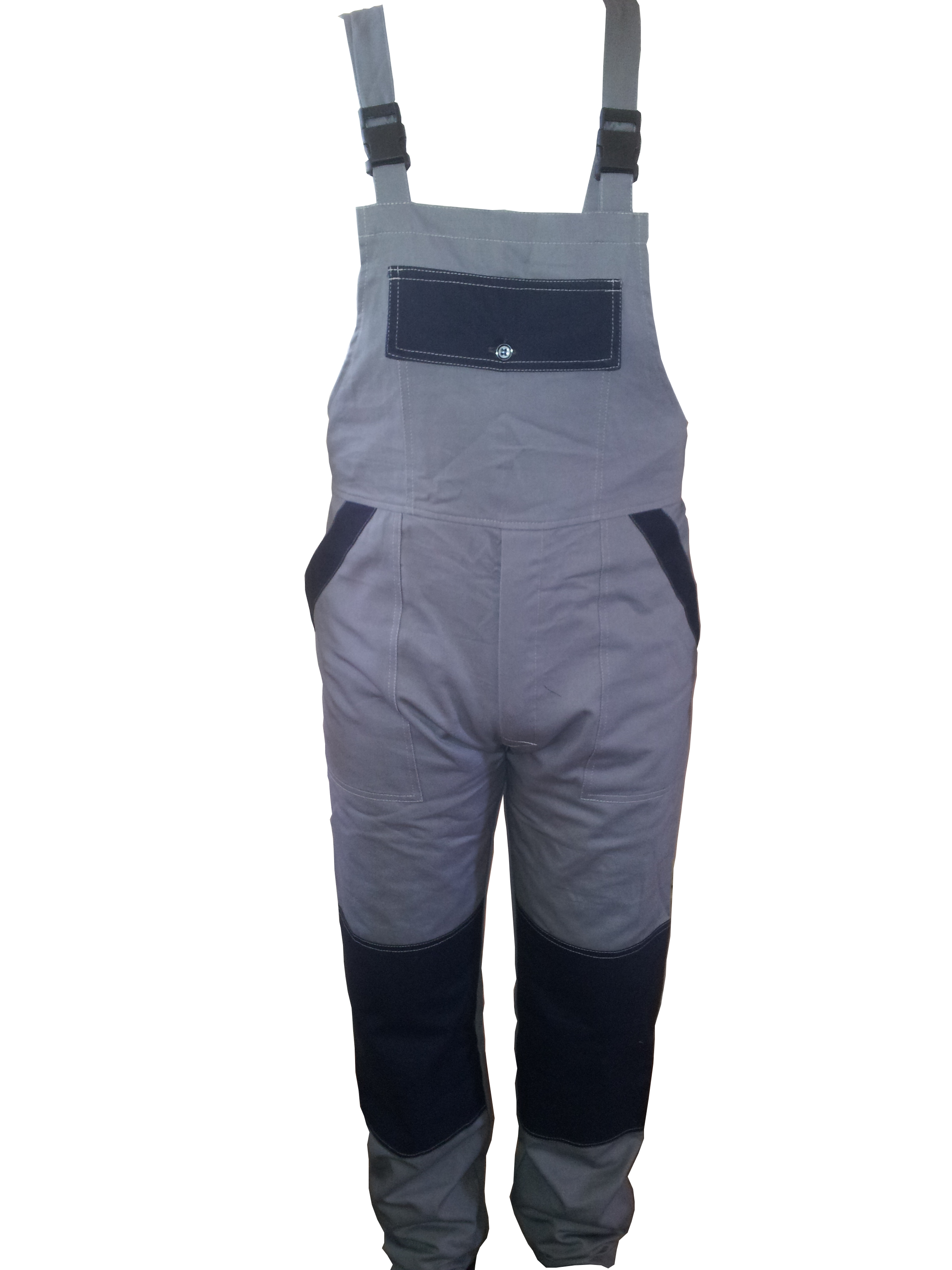 Pantalon cu pieptar gri bleu M64 3XL