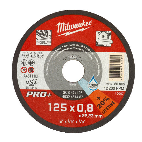 Disc abraziv pentru debitat inox, 125x0.8x22.22