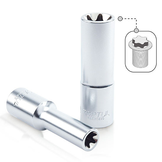 Cheie tubulara 1 4 Dr. x E10 L 50mm TOPTUL